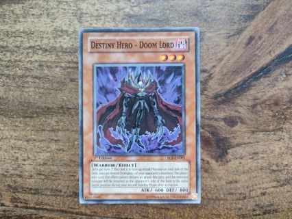 Yu-Gi-Oh Card 1st Edition Destiny Hero - Doom Lord