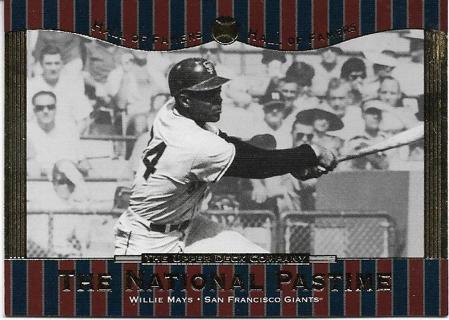 2001 UPPER DECK WILLIE MAYS HALL OF FAMERS CARD