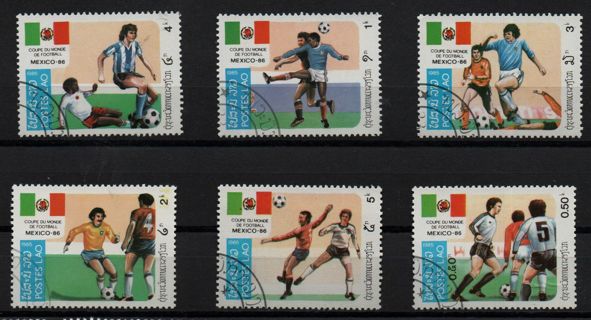 set of 6 * soccer championship 1986 in Mexico * BRO S5 