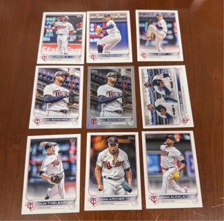 2022 Topps Update baseball lot Minnesota Twins