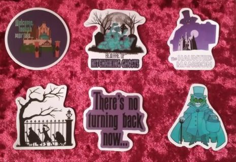 6 - "HALLOWEEN HAUNTED MANSION STICKERS" 1 FREE STICKER WITH WIN!