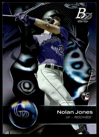 2023 Bowman Platinum 40 Nolan Jones Colorado Rockies Rookie Baseball Card 