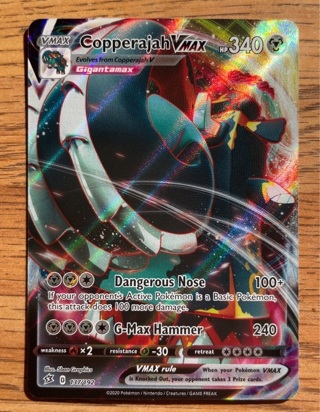 Ultra Rare Pokémon Copperajah VMAX Holo Card