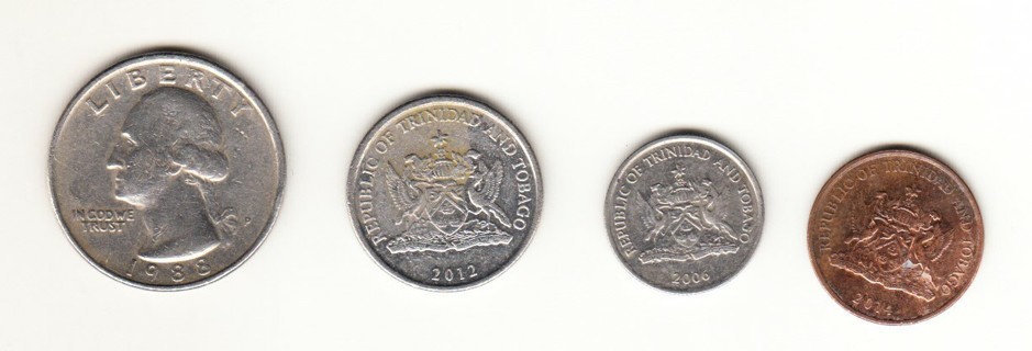 3 coins from Trinidad and Tobago