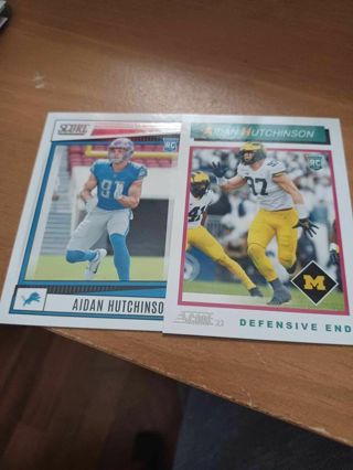 2 Aiden Hutchinson rookies Detroit lions/ Ichigan wolverines