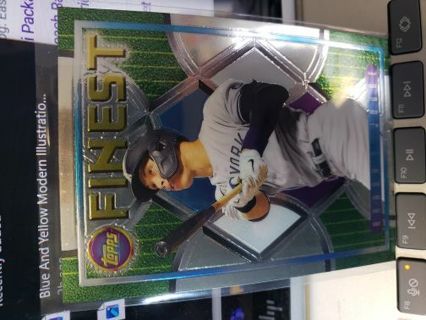 2022 Aaron judge Topps Finest Flashbacks insert card