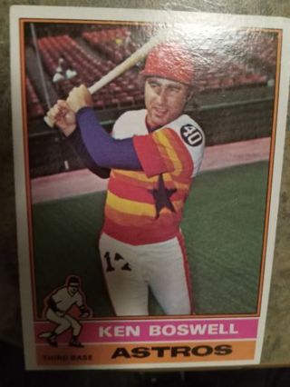 1976 TOPPS KEN BOSWELL HOUSTON ASTROS BASEBALL CARD# 379