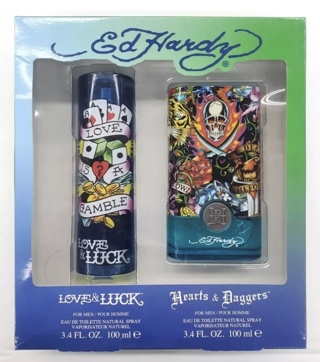 ED HARDY Love & Luck Cologne and ED HARDY Hearts & Daggers Cologne 