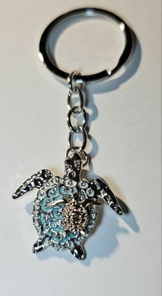 Blue Turtle Keychain