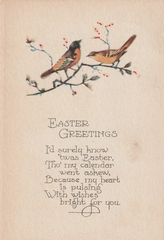 Vintage Unused Postcard: f: Comic: Easter Greetings