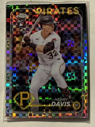 2024 Topps Chrome Henry Davis #260 RC Rookie X-Fractor Refractor Pirates