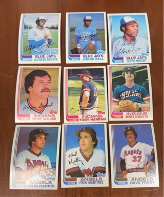 1982 Topps baseball lot