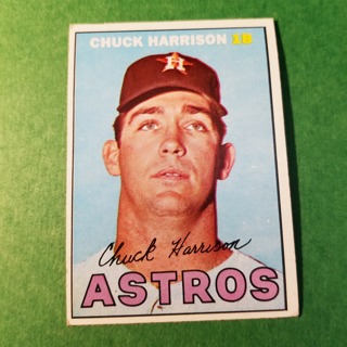 1967 - TOPPS EXMT - NRMT BASEBALL - CARD NO. 8 - CHUCK HARRISON  - ASTROS