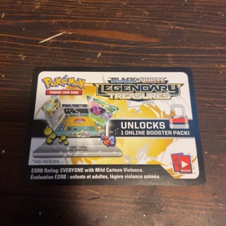 Legendary Treasures Pokemon Code Card