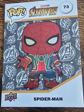 Upperdeck Funko Pop Spider Man holo card