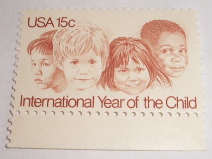 Scott #1772, International Year of the Child, One Useable 15¢ US Postage Stamp. Has Original Gum.