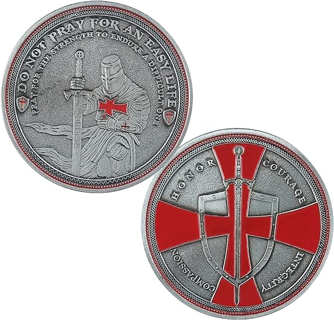 [NEW] Knights Templar Coin - ** Integrity ** Religious Commemorative Collectible Motif Coin FREE S&H