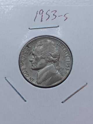 1953-S Jefferson Nickel! 15