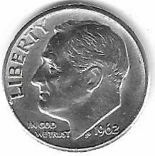 1962-D Roosevelt Dime 90% Silver U.S. 10 Cent Coin