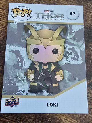 Upperdeck Funko Pop Loki holo card