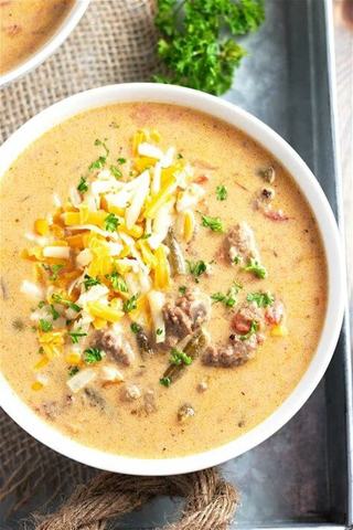 SLOW COOKER CHEESEBURGER SOUP RECIPE CARD + 5 RECIPES