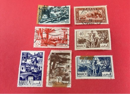 French Morocco stamp lot