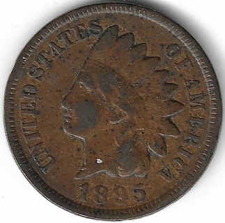 1895 Indian Head Penny U.S. One Cent Coin