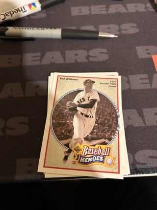 1991 upper deck baseball heroes ted williams