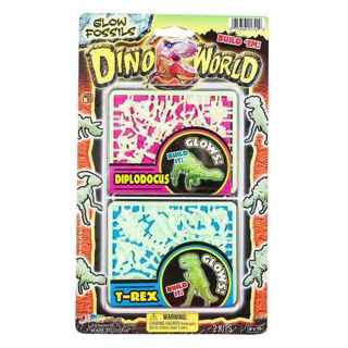 new /sealed in pack DINO WORLD BUILD EM & GLOW DINOSAURS