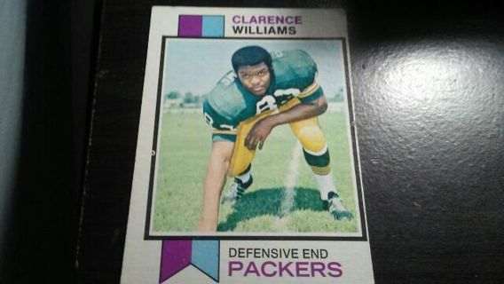 1973 TOPPS CLARENCE WILLIAMS GREEN BAY PACKERS FOOTBALL CARD 109
