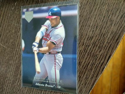 David Justice 1995 Upper Deck