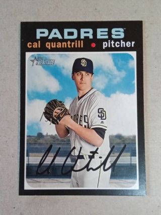 San Diego Padres Quantrill & Gwynn Baseball Cards