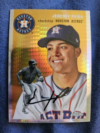 2023 Topps Chrome PA Prism Refractor Jeremy Pena