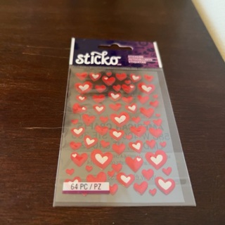 Sticko dimensional heart stickers 