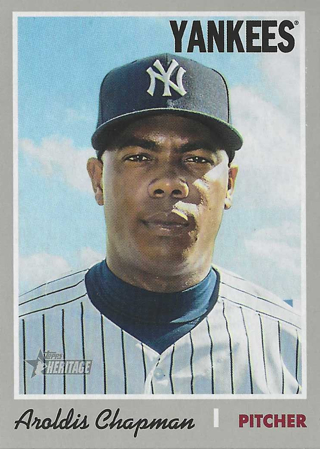 2019 Topps Heritage Aroldis Chapman SP #493