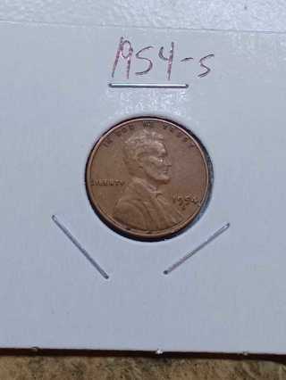 1954-S Lincoln Wheat Penny 33