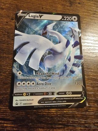 Pokemon Lugia V promo card swsh 301 holo