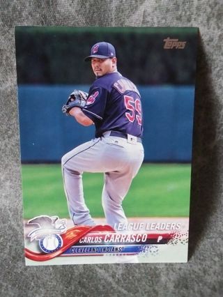 Baseball Trading Card Score 78 Carlos Carrasco p