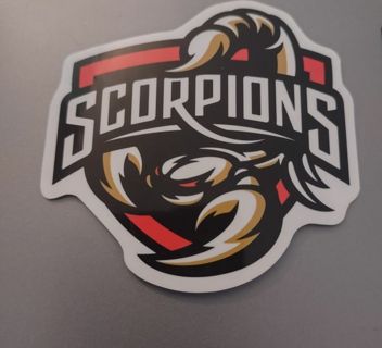 New scorpions band laptop sticker for PS4 Xbox One water bottle