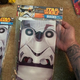 1 New Disney Star Wars Stormtroopers 8pcs. MASKS 
