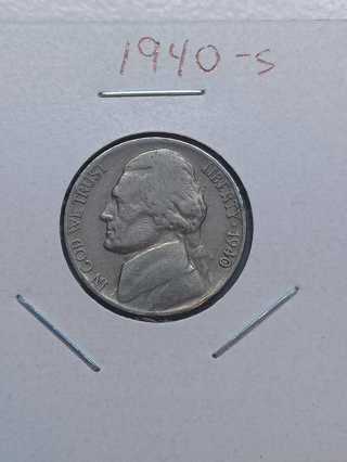 1940-S Jefferson Nickel! 39