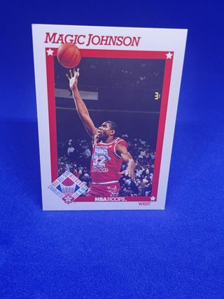 1991-92 NBA Hoops Earvin Magic Johnson #266 - Los Angeles Lakers