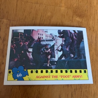 1990 Topps Teenage Mutant Ninja Turtles Movie - [Base] #66 Against the "Foot" Army