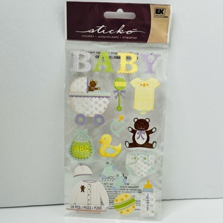 NIP Baby Stickers Bottles Bib Pacifier Diaper 