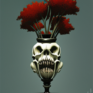 Listia Digital Collectible: Wicked Skull Vase