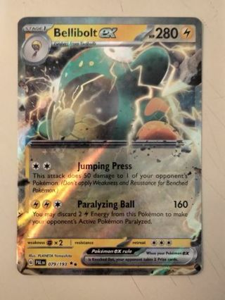 Bellibolt ex 079/193 double rare holo nm pokemon