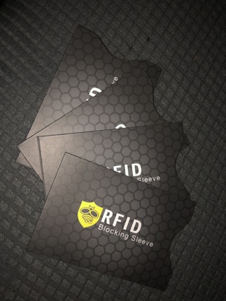 Set Of FOUR (4) RFID Blocking Sleeves