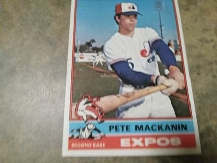 1976 TOPPS PETE MACKANIN MONTREAL EXPOS BASEBALL CARD# 287