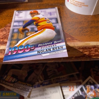 2020 topps 1980’s decade’s best pitchers nolan Ryan baseball card 