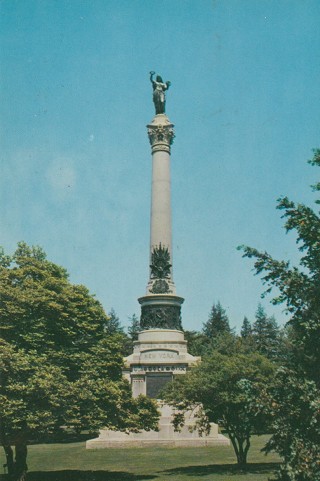 Vintage Unused Postcard: d: New York Memorial, Gettysburg, PA